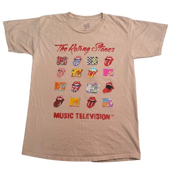 MTV Rolling Stones Logo Mashup Graphic Tee - Picture 2 of 5